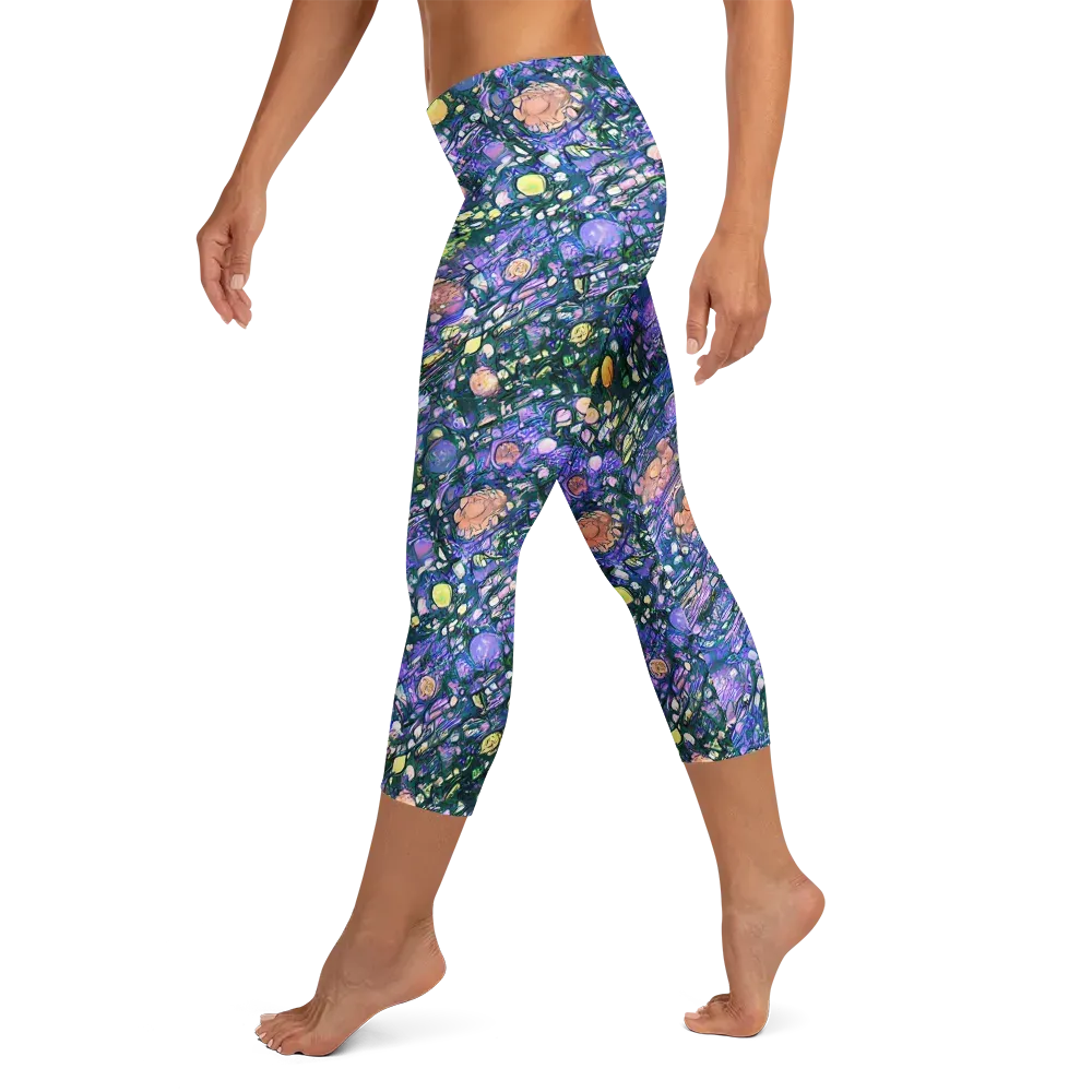 Neon Conservatory on Capri Leggings — Left