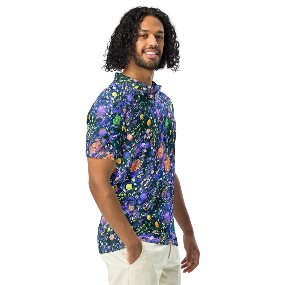 Neon Conservatory on Men's Slim Fit Polo Shirt — Right Front