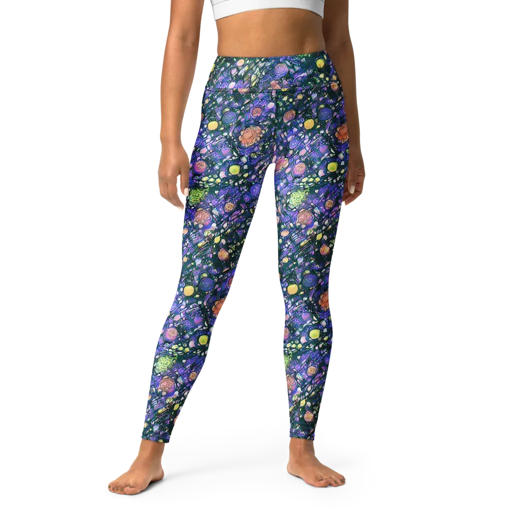 Neon Conservatory on Yoga Leggings — Front