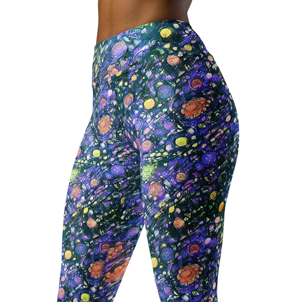 Neon Conservatory on Yoga Leggings — Left Front