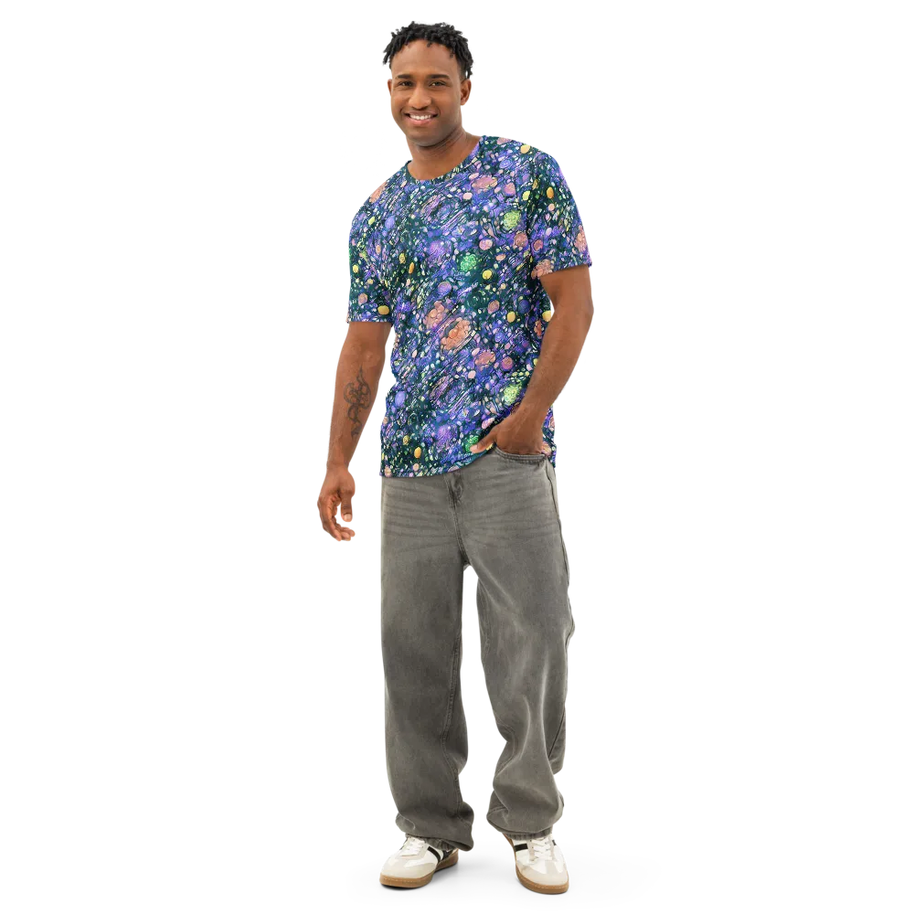 Neon Conservatory on Men's Cotton Crew Neck T-Shirt — Front