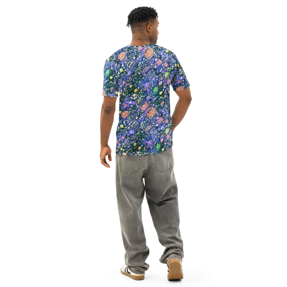 Neon Conservatory on Men's Cotton Crew Neck T-Shirt — Back
