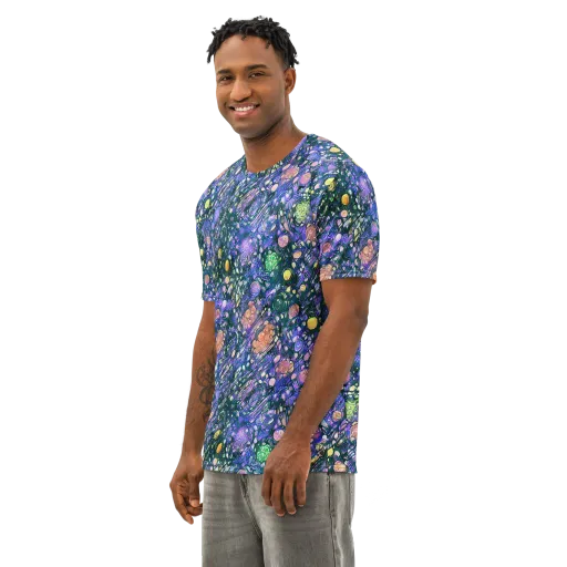 Neon Conservatory on a Men's Cotton Crew Neck T-Shirt