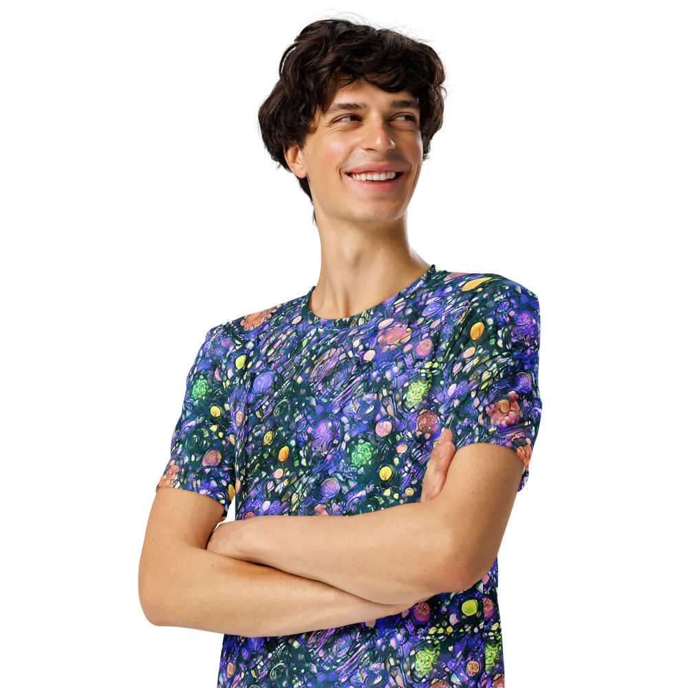 Neon Conservatory on Men's Crew Neck T-Shirt — Left Front