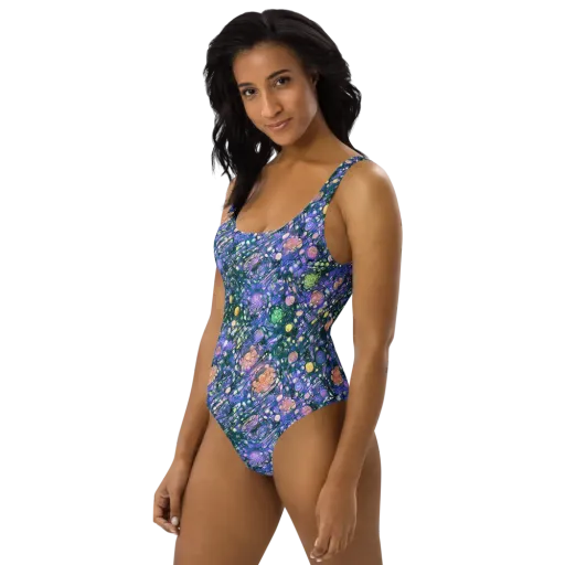 Neon Conservatory on a One-Piece Swimsuit