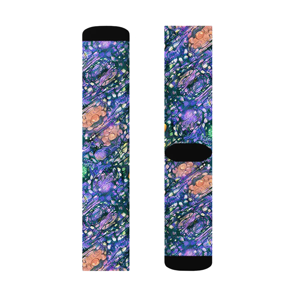 Neon Conservatory on Socks — Left Sock