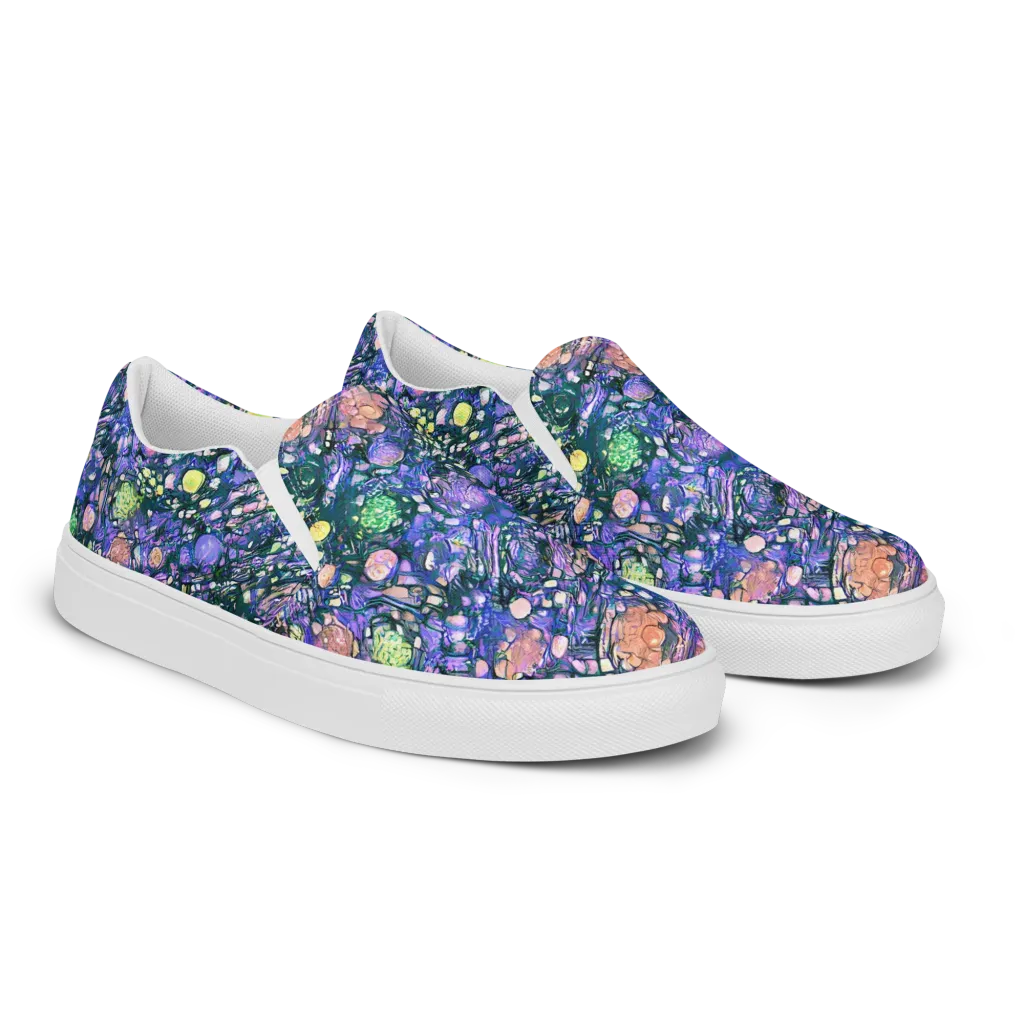 Neon Conservatory on Women's Slip-On Canvas Shoes — Right Front