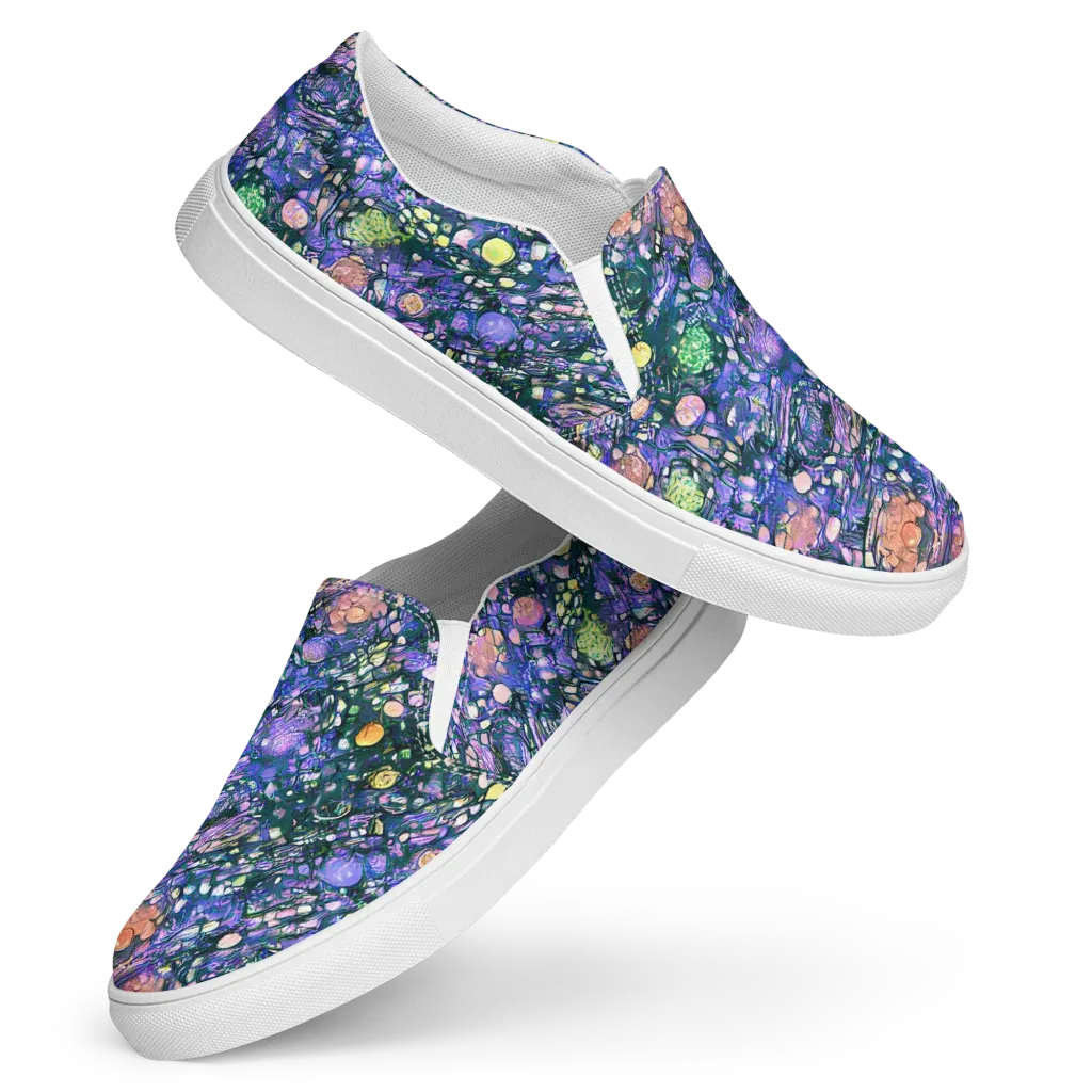 Neon Conservatory on Women's Slip-On Canvas Shoes — Front