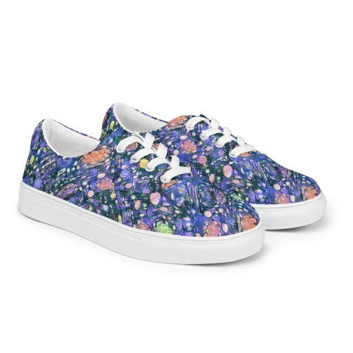 Neon Conservatory on a Men's Lace-Up Canvas Shoes