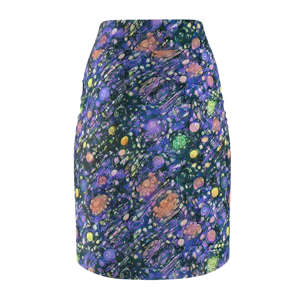 Neon Conservatory on Pencil Skirt — Back