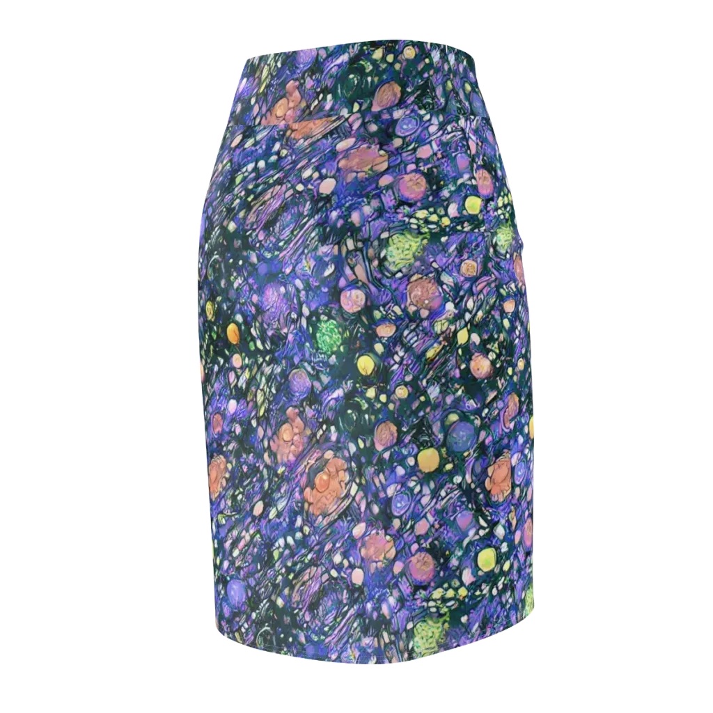 Neon Conservatory on Pencil Skirt — Back Side