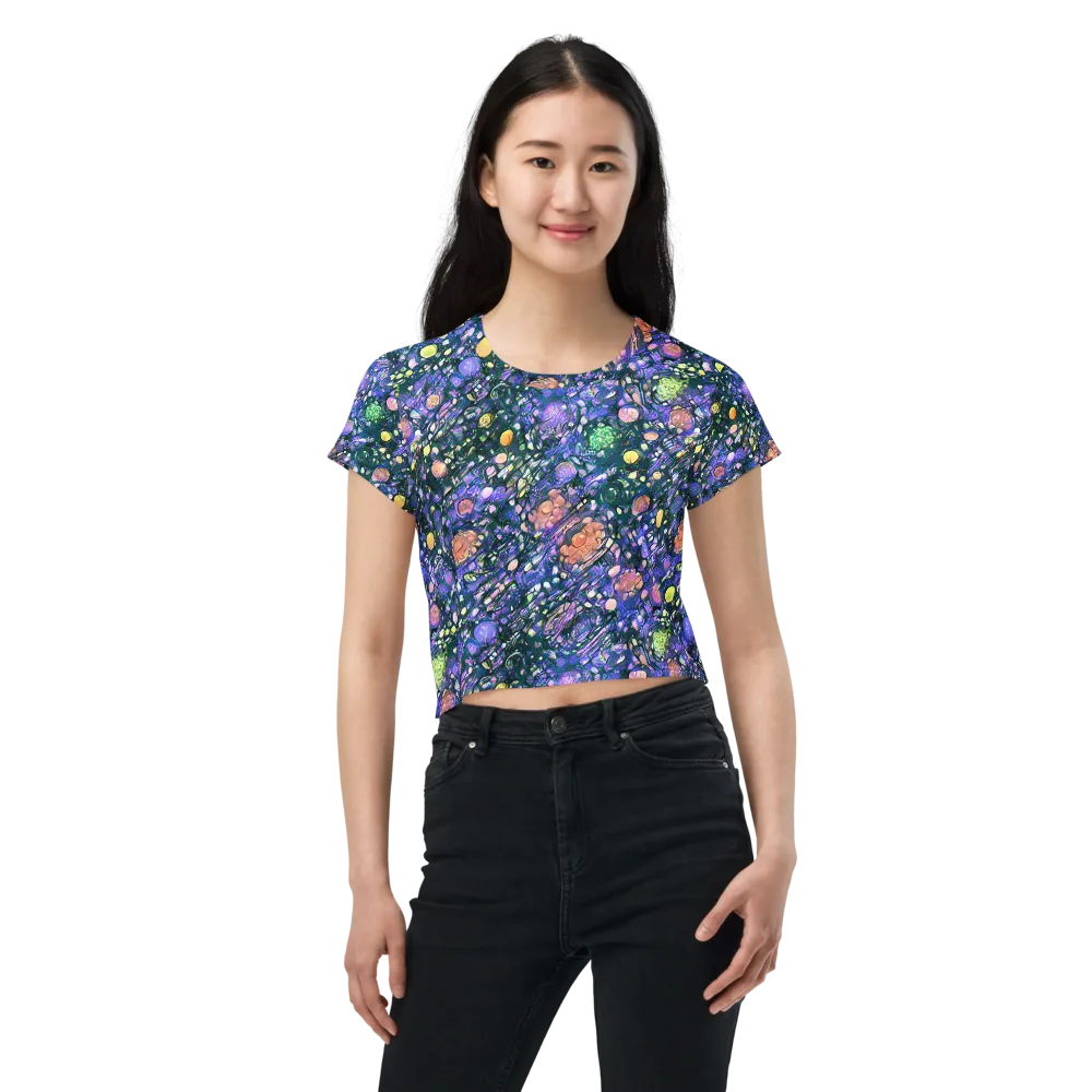 Neon Conservatory on Crop Tee — Front