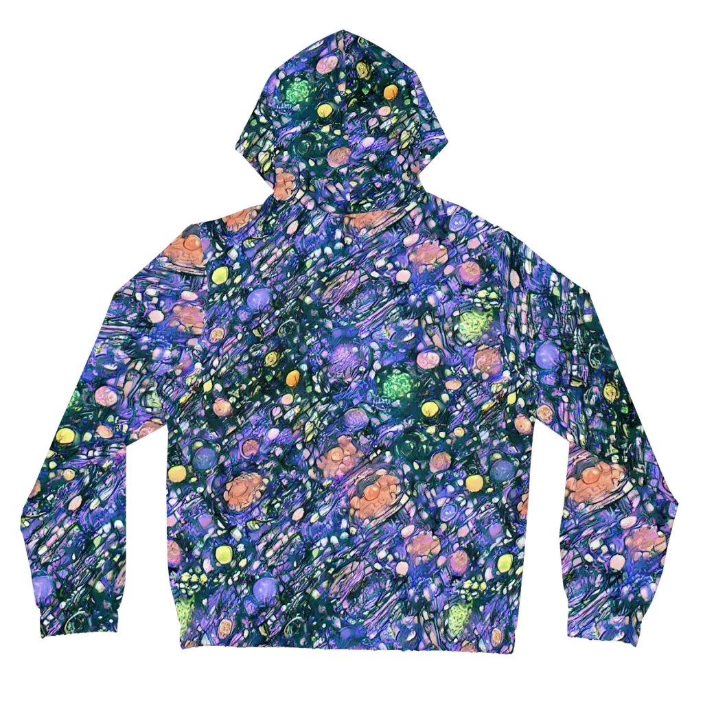 Neon Conservatory on Women's Full-Zip Hoodie — Back
