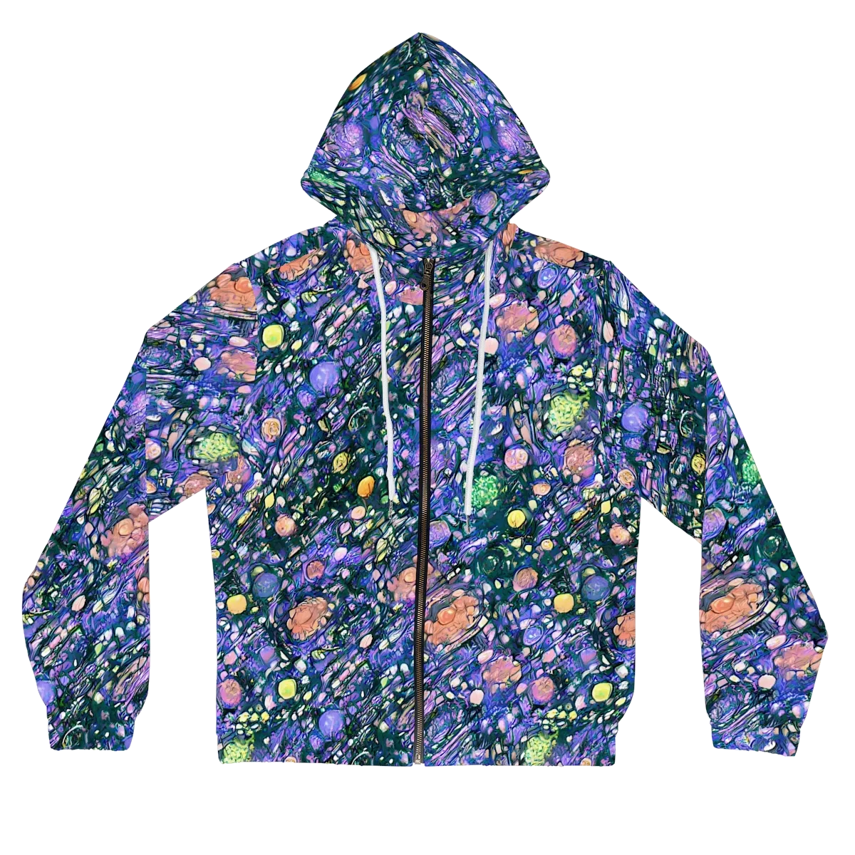 Neon Conservatory on Women's Full-Zip Hoodie — Front