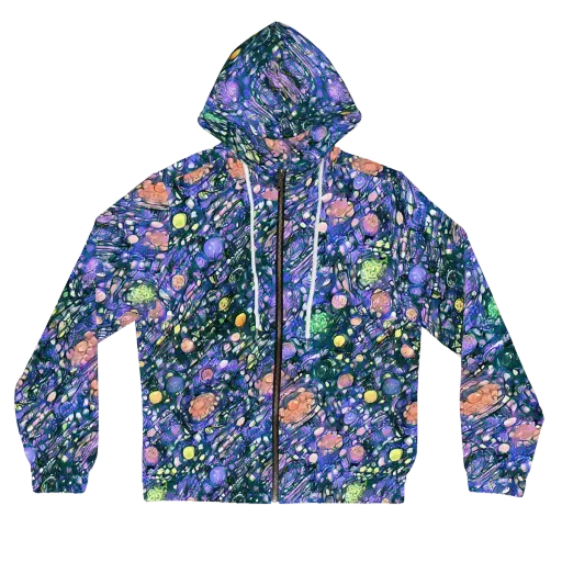 Neon Conservatory on a Women's Full-Zip Hoodie