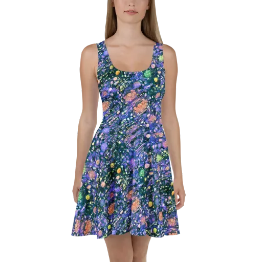 Neon Conservatory on a Skater Dress