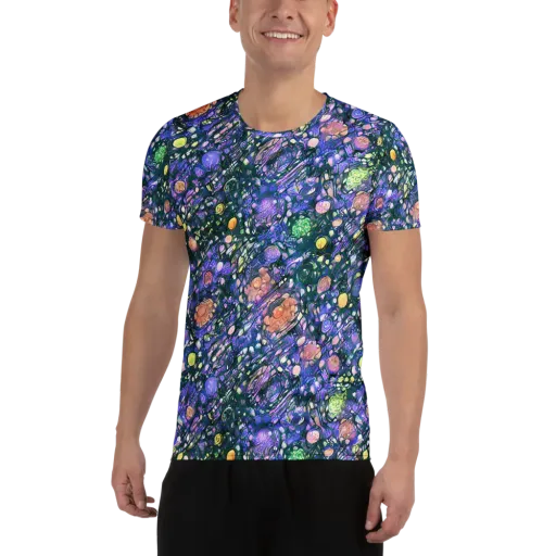Neon Conservatory on a Men's Athletic T-Shirt