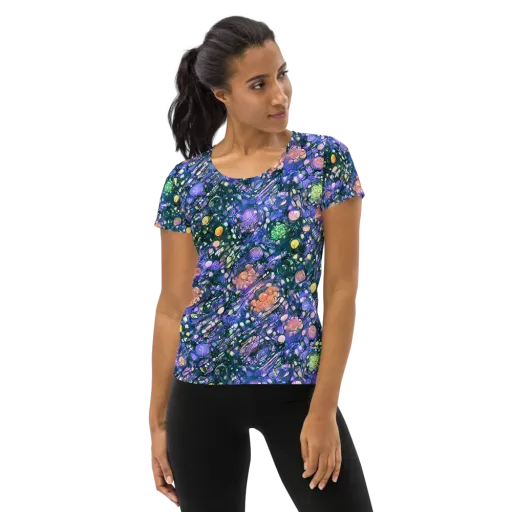 Neon Conservatory on a Women's Athletic T-Shirt