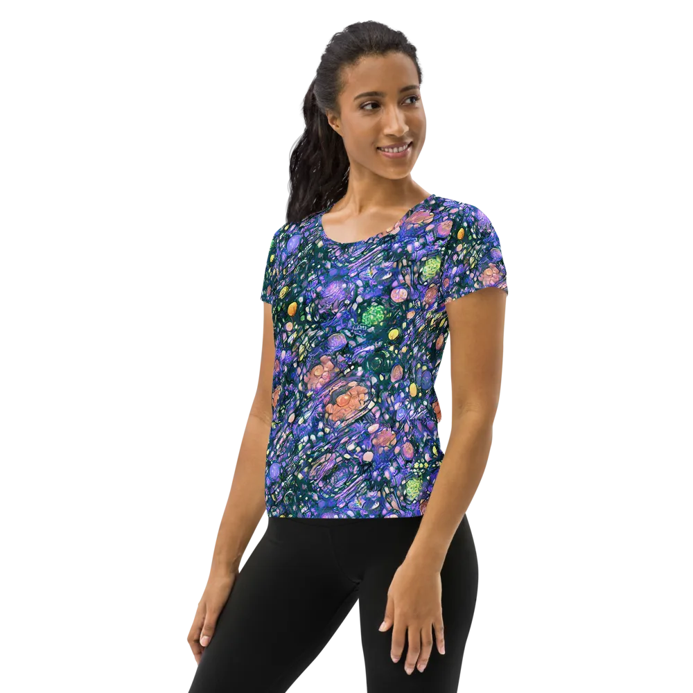 Neon Conservatory on Women's Athletic T-Shirt — Left