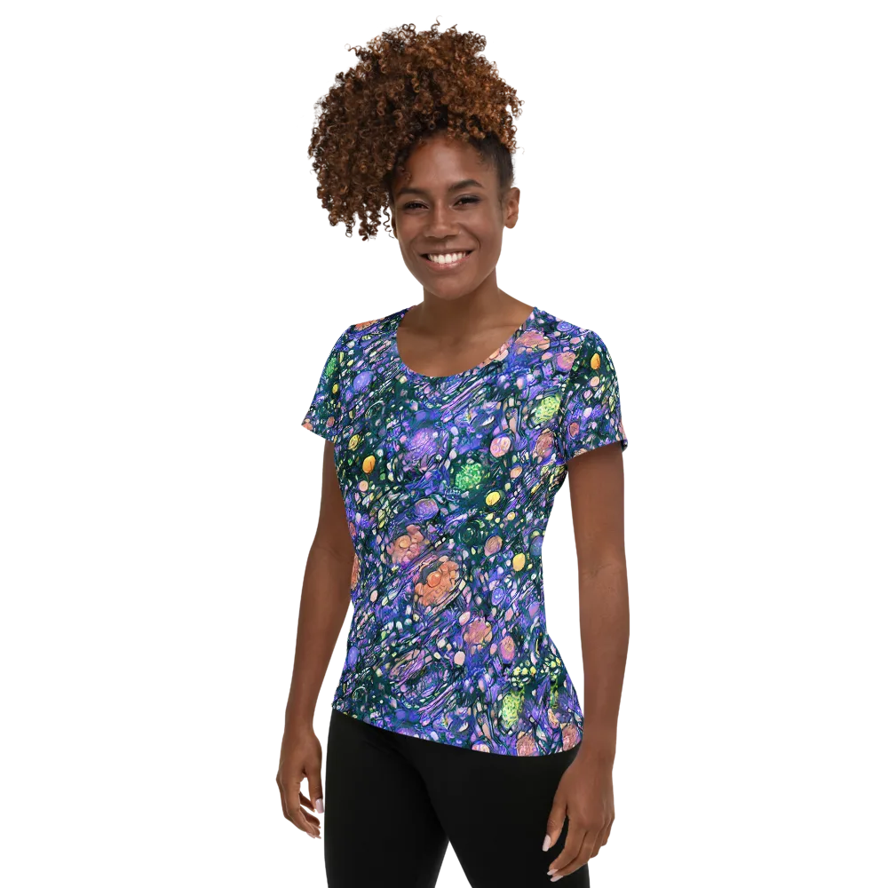 Neon Conservatory on Women's Athletic T-Shirt — Left