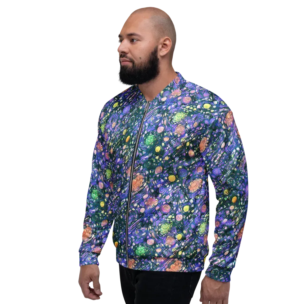 Neon Conservatory on Bomber Jacket — Left