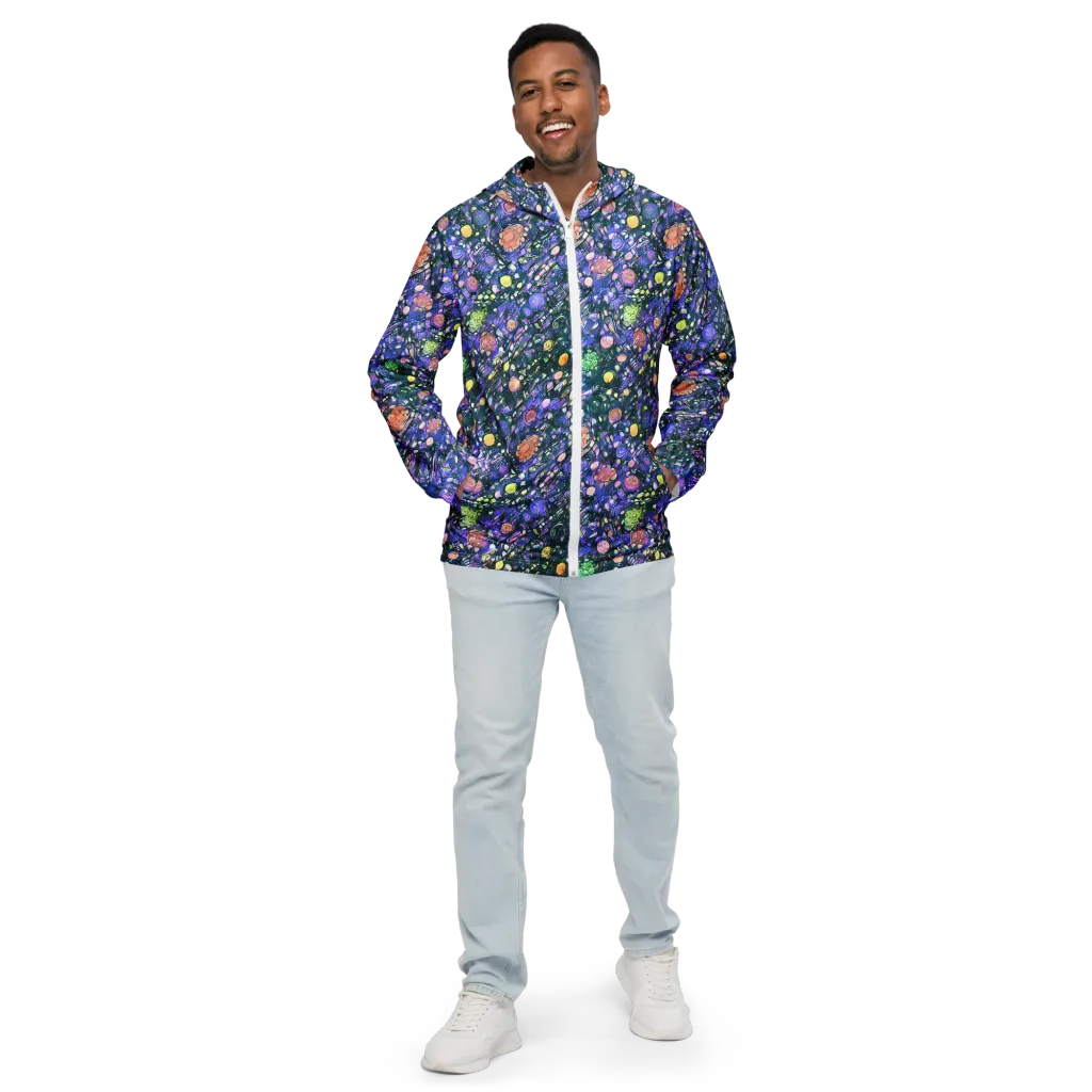 Neon Conservatory on Men's Windbreaker — Front