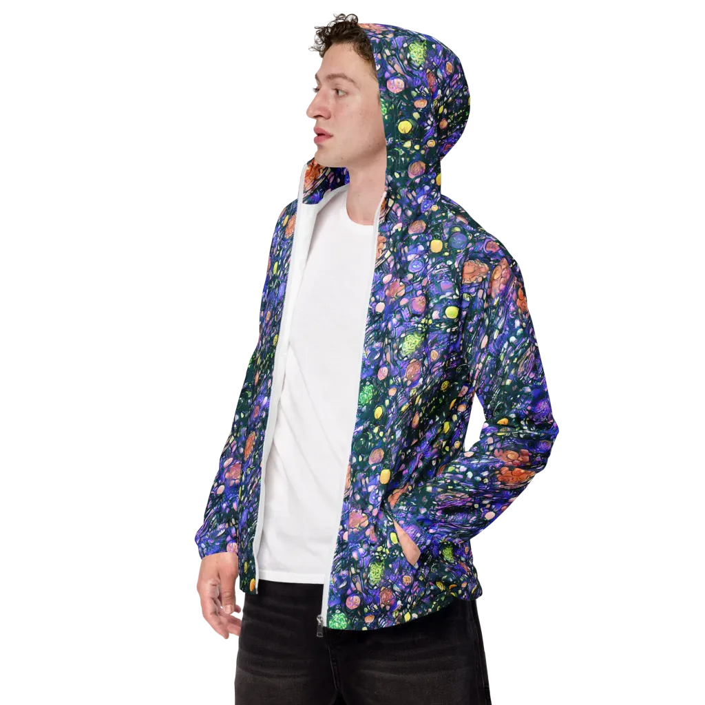 Neon Conservatory on Men's Windbreaker — Left Front