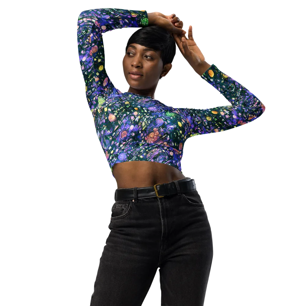 Neon Conservatory on Long Sleeve Crop Top — Front