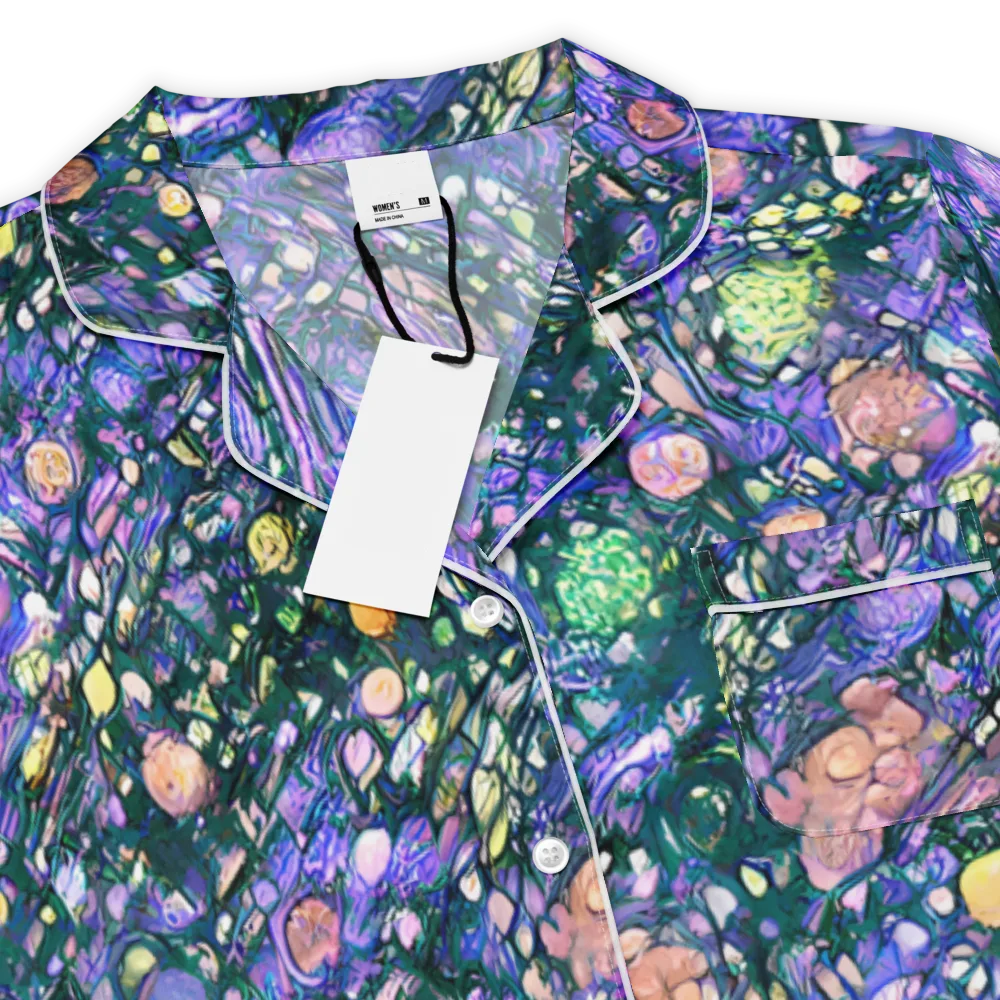 Neon Conservatory on Women's Short Sleeve Pajama Top — Product details