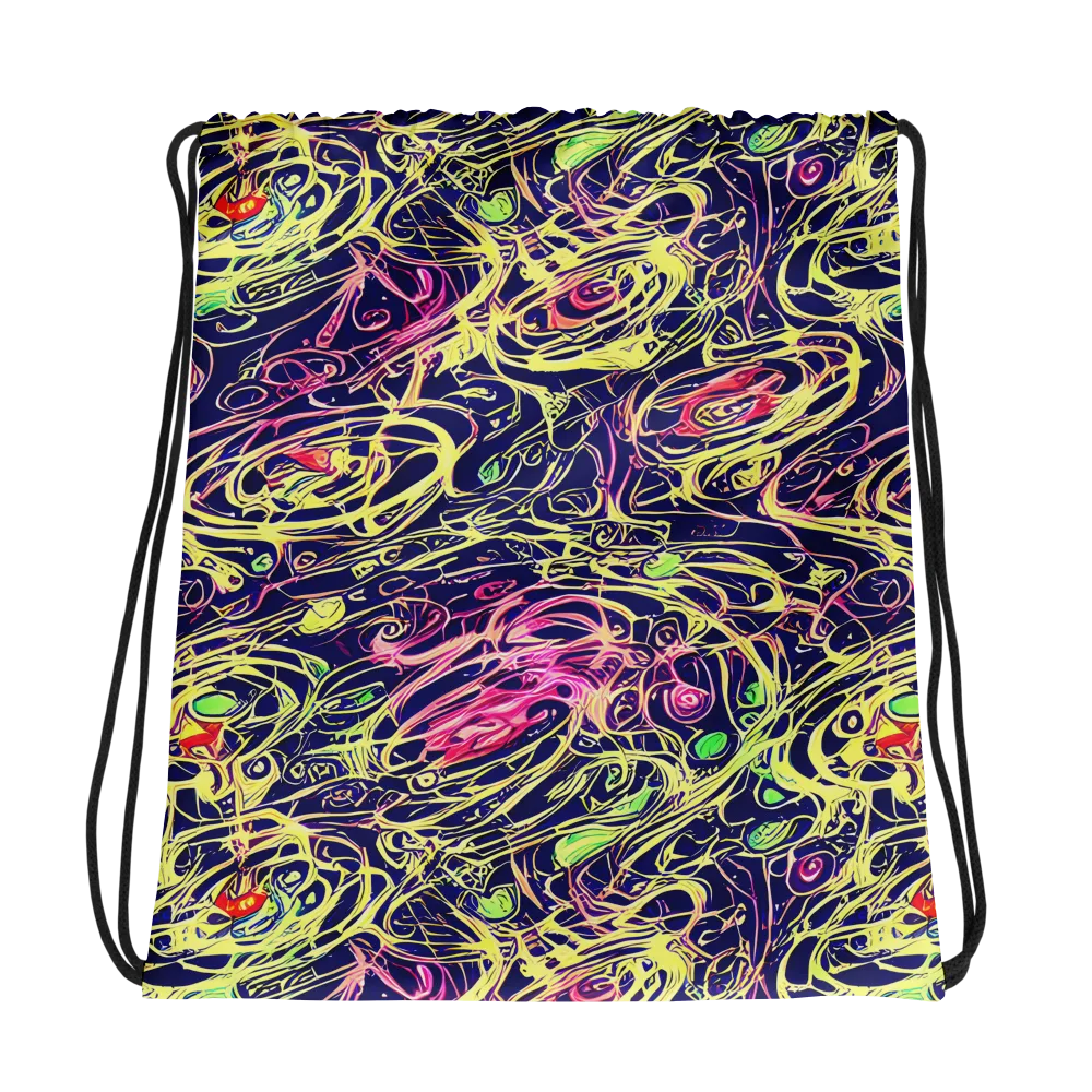 Lemon Ink Riptide on Drawstring Bag — Photo