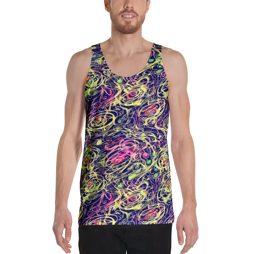 Lemon Ink Riptide on Men's Tank Top — Front