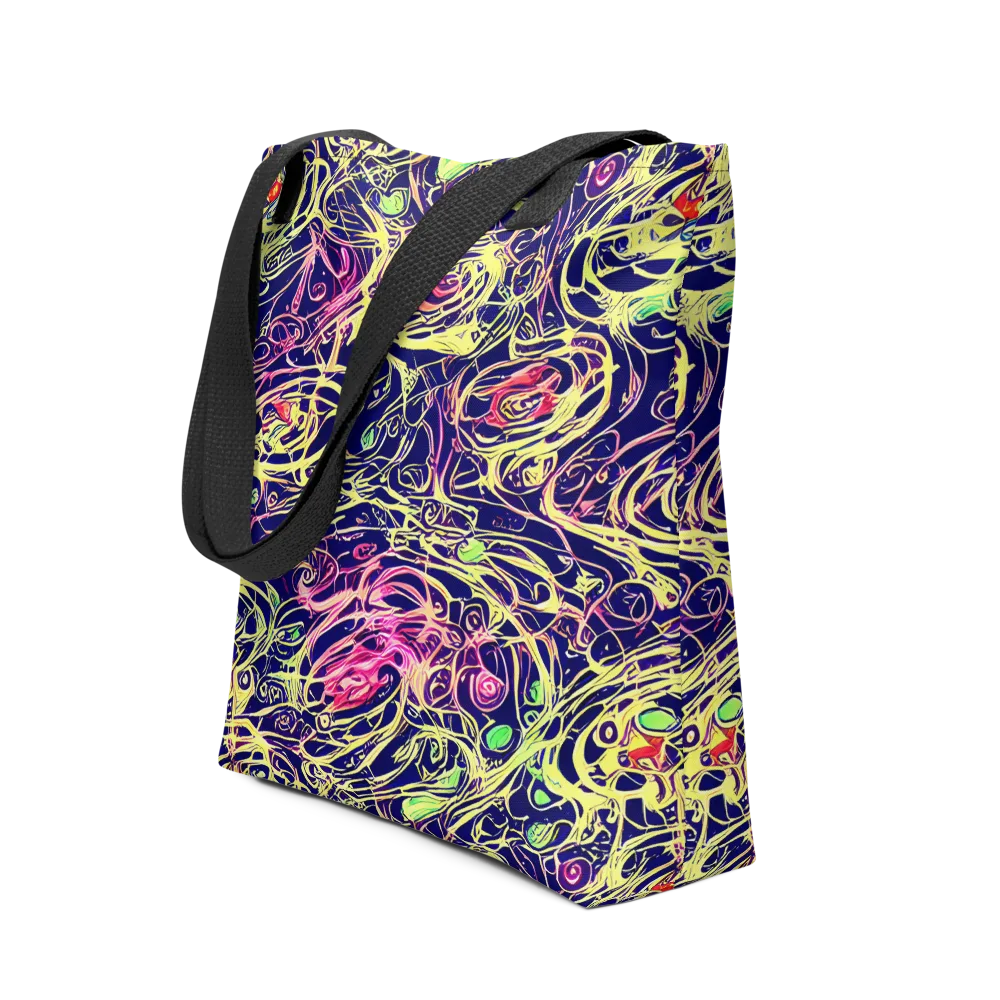 Lemon Ink Riptide on Tote Bag — Front