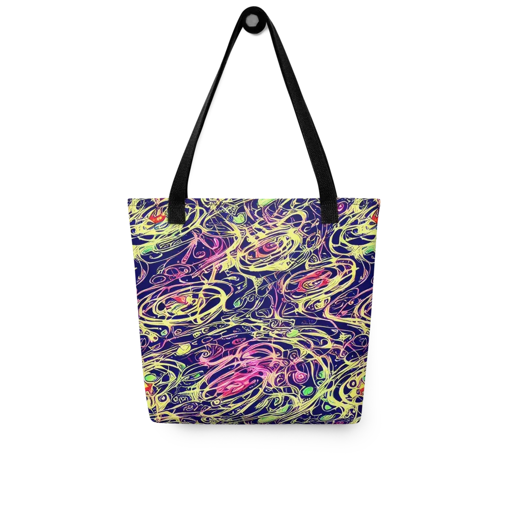 Lemon Ink Riptide on Tote Bag — Front