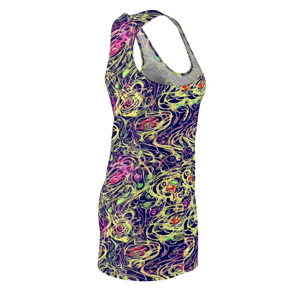 Lemon Ink Riptide on Racerback Dress — Back Side