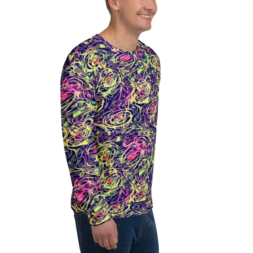 Lemon Ink Riptide on Sweatshirt — Right Front