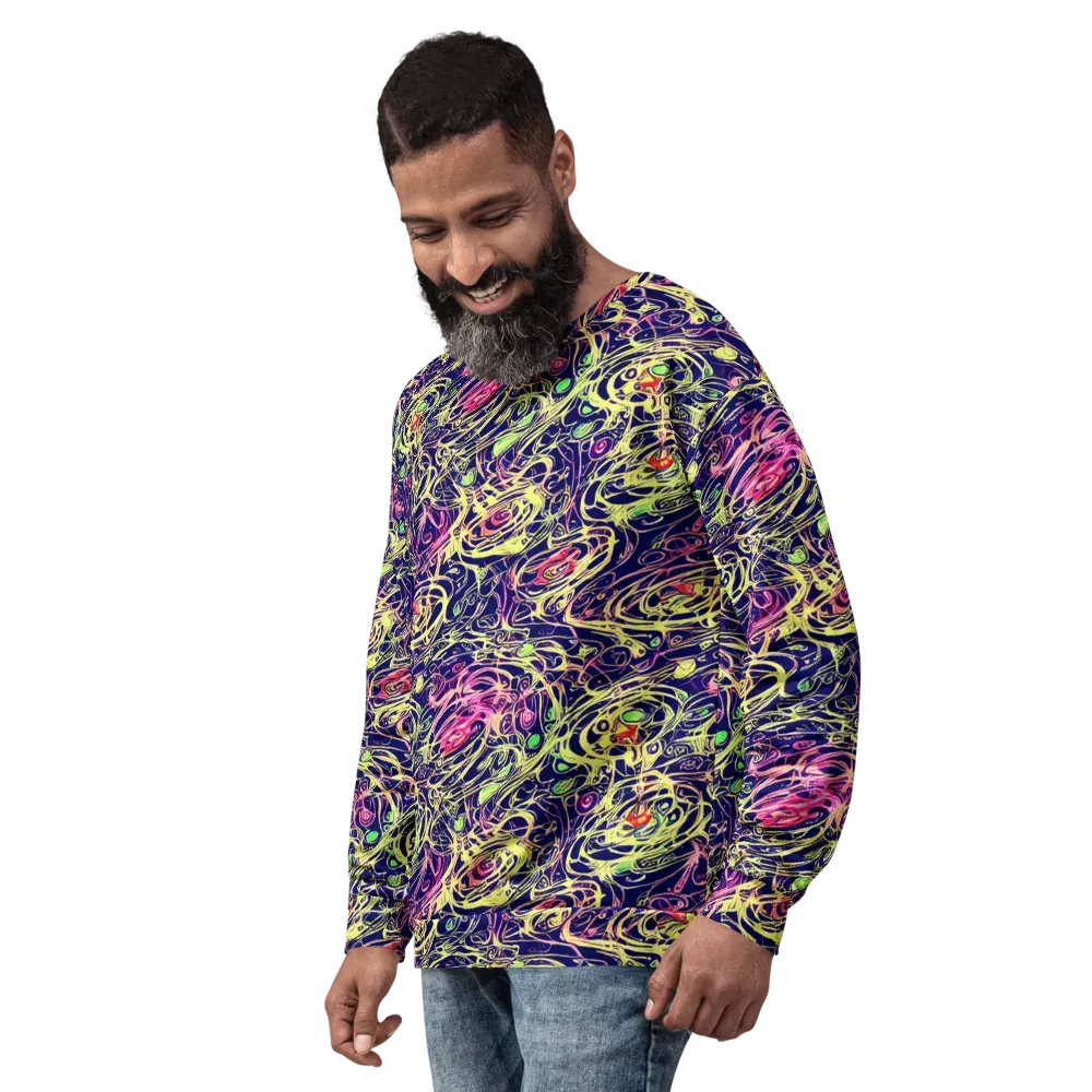 Lemon Ink Riptide on Sweatshirt — Left Front