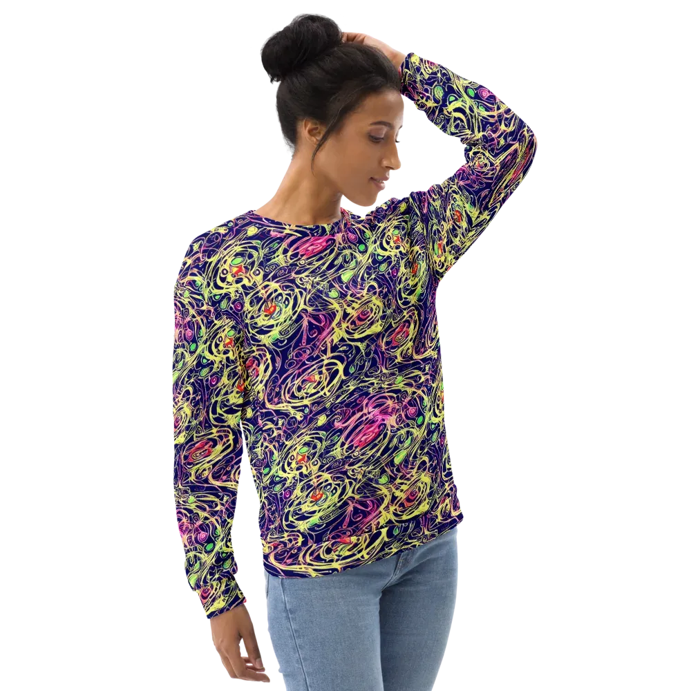 Lemon Ink Riptide on Sweatshirt — Right Front