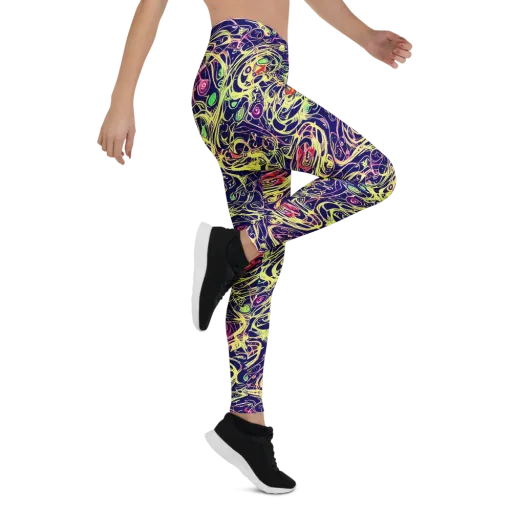 Lemon Ink Riptide on a Leggings