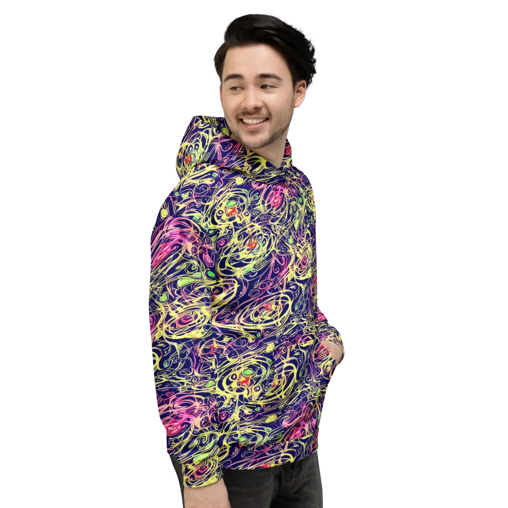 Lemon Ink Riptide on Hoodie — Right