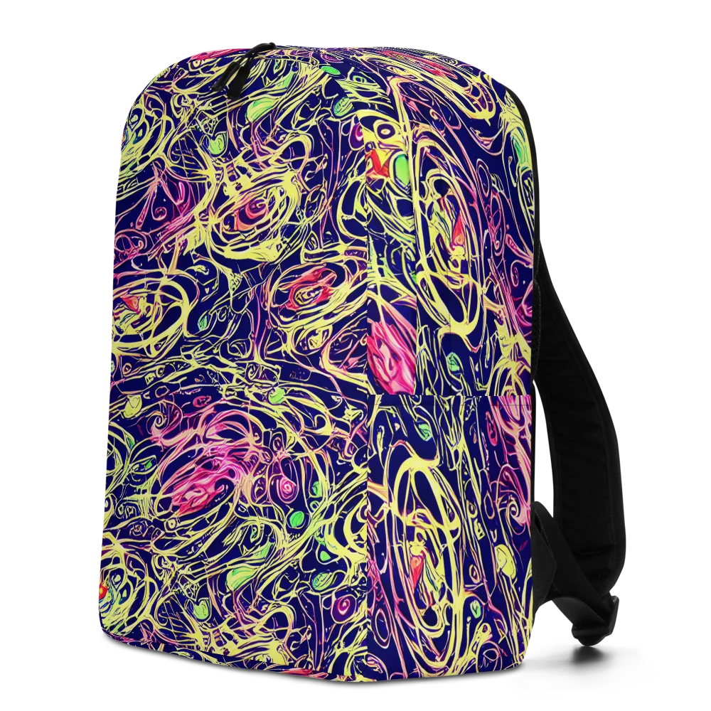 Lemon Ink Riptide on Minimalist Backpack — Left