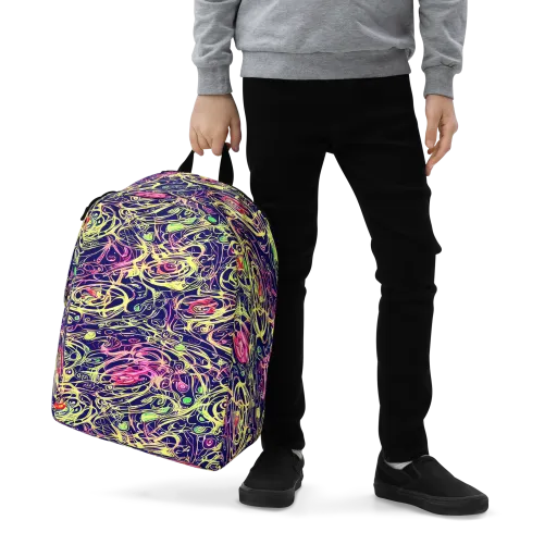 Lemon Ink Riptide on a Minimalist Backpack