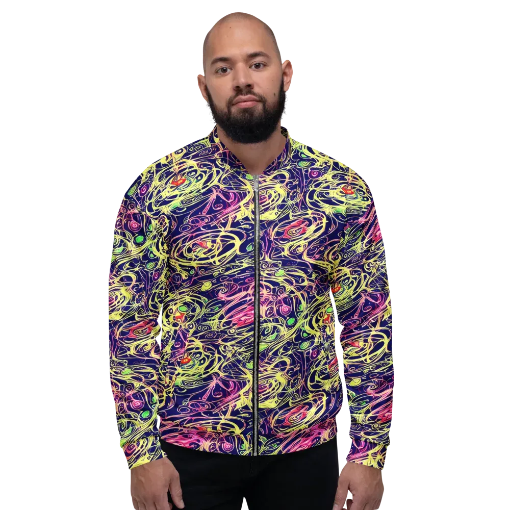 Lemon Ink Riptide on Bomber Jacket — Front