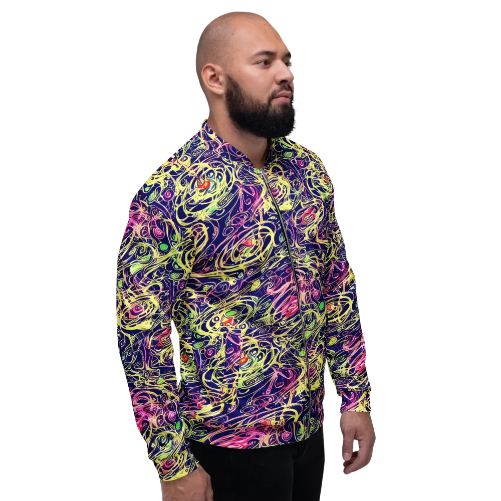 Lemon Ink Riptide on Bomber Jacket — Right
