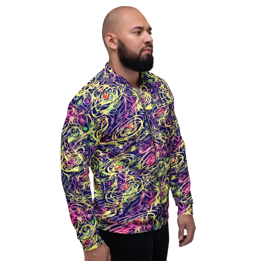 Lemon Ink Riptide on Bomber Jacket — Right