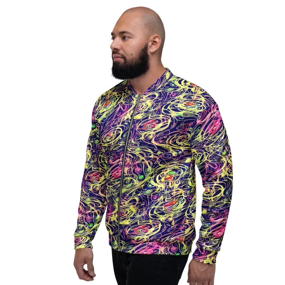 Lemon Ink Riptide on Bomber Jacket — Left