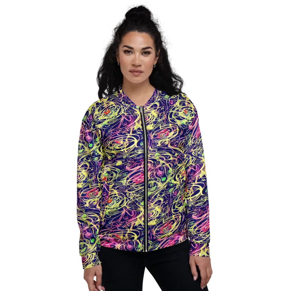 Lemon Ink Riptide on Bomber Jacket — Front