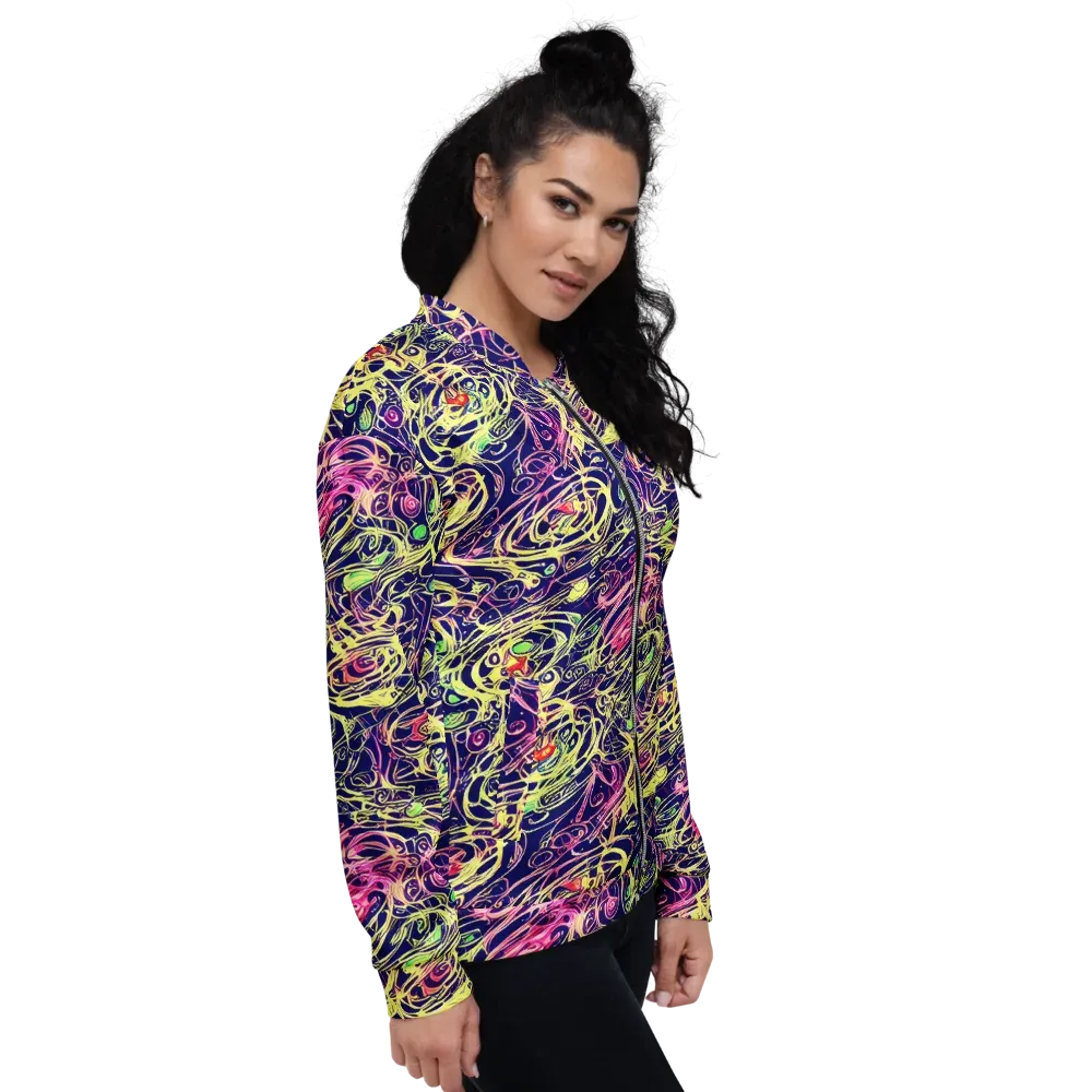 Lemon Ink Riptide on Bomber Jacket — Right