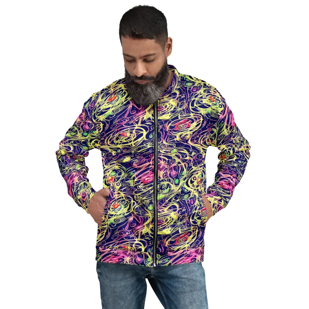 Lemon Ink Riptide on Bomber Jacket — Front
