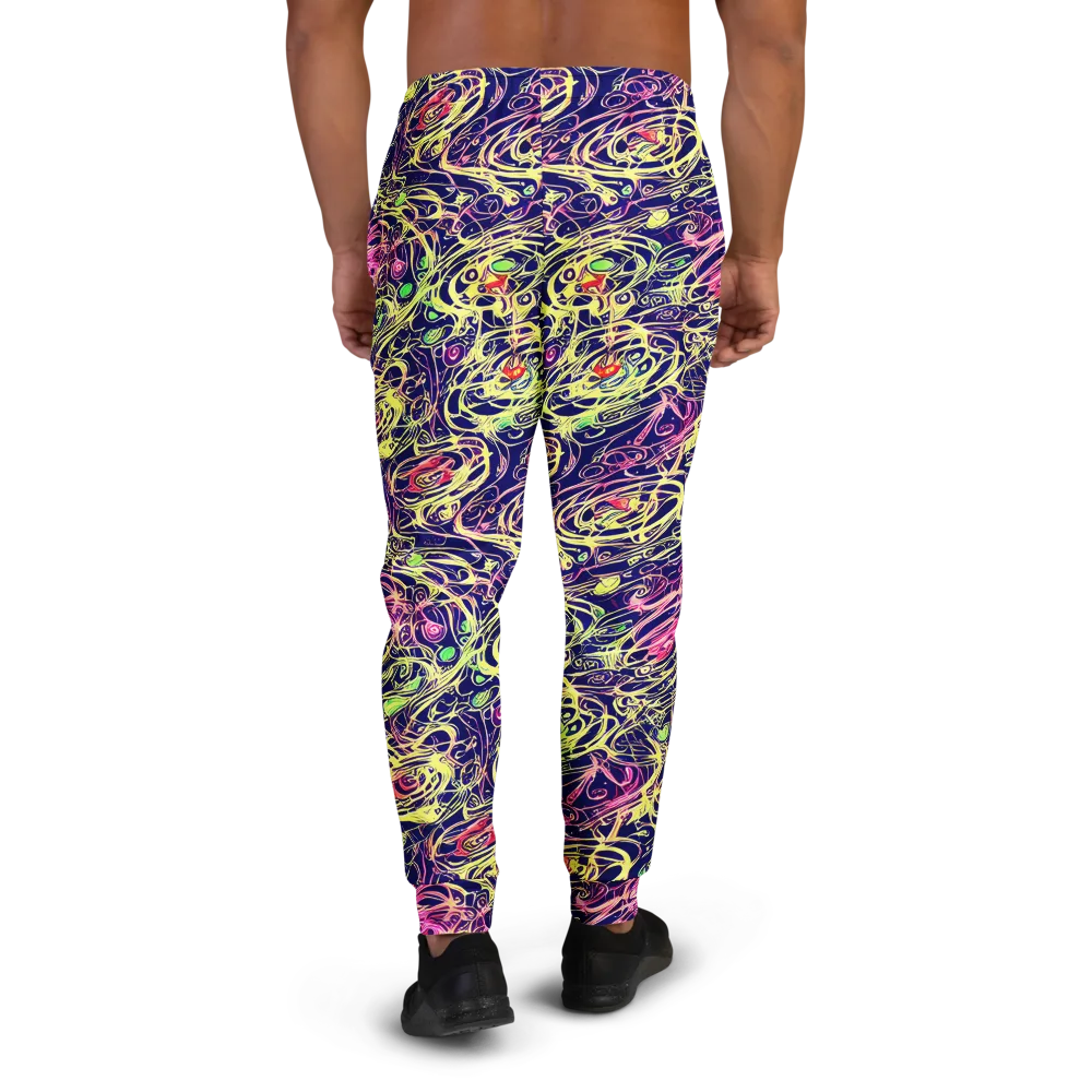 Lemon Ink Riptide on Men's Joggers — Back