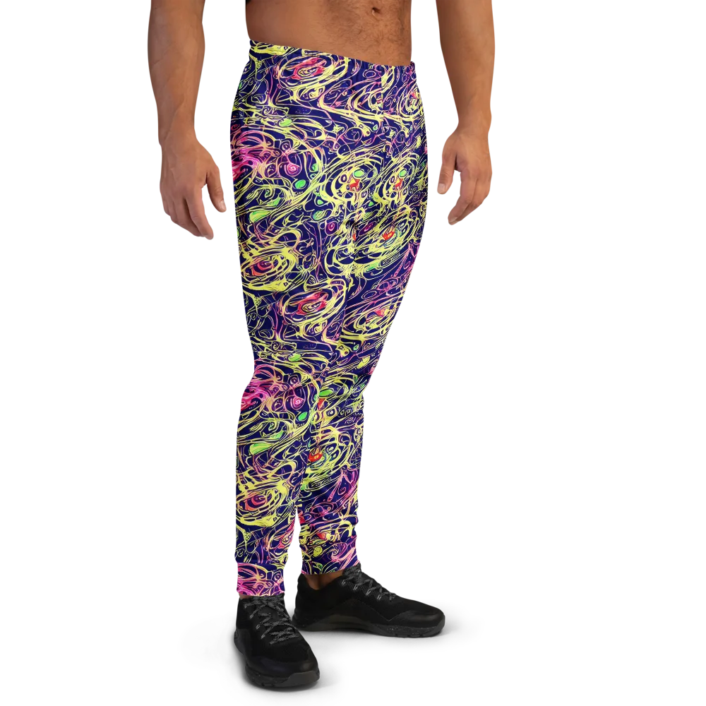 Lemon Ink Riptide on Men's Joggers — Right